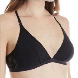 Cosabella black Arizona triangle lace bralette